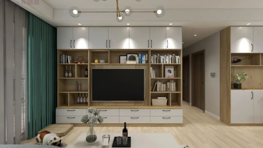 客廳做書柜、臥室設(shè)閱讀角