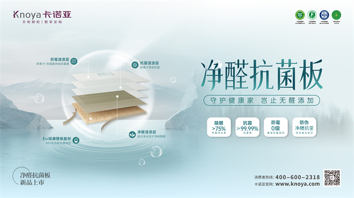 卡諾亞凈醛抗菌板豈止無醛添加，全方位守護(hù)健康家