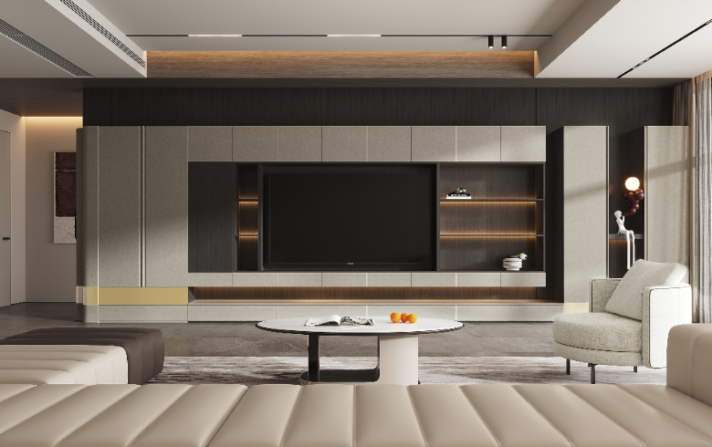 雅奢風格丨169㎡四房兩廳黑白灰營造的高級質(zhì)感